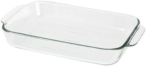 Pyrex Bakeware 2-Quart Oblong Baking/Serving Dish, Clear, 2.6